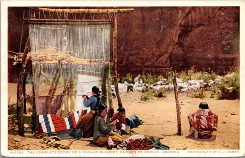 Navajo blanket weaving canyon - blanket,