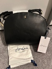 Black Leather Joules Bag