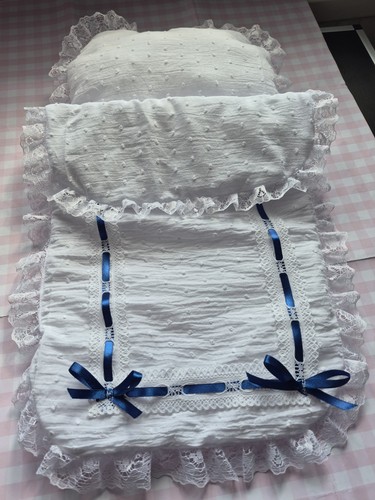 Hand made white raised spot