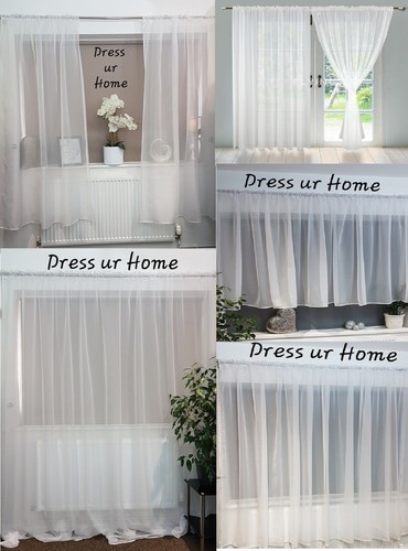 Plain white voile net - , curtain