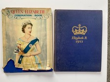 Two Vintage Books On Queen Elizabeth II. Coronation Book And Souvenir Book.