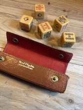 Vintage poker dice set in