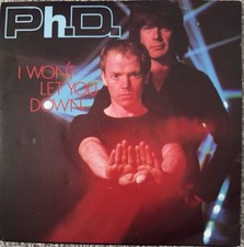 PHD I WON'T LET YOU DOWN (91) 2 Track 7" Single Picture Sleeve WEA RECORDS