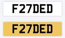 Faded private number plate - private,