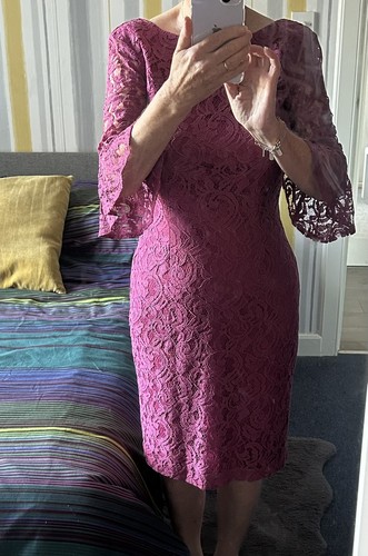 Lace dress size fluted - dress,