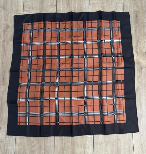 Vintage orange black plaid - vintage,