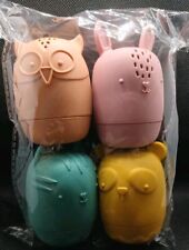Silicone Animal Baby Bath Toys Owl Rabbit Panda Cat 6M+ Brand New 