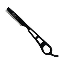 7" Black Straight Hair Thinning Razor – Professional Hair Texturizing & Styling