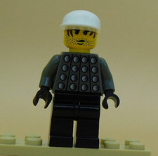 LEGO Soccer Football minifigure, Green and White Team Goalie no 1 on back SOC009