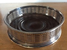 Antique Silver Wine Coaster