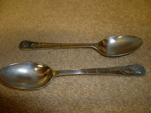 Two 1937 commemorative spoons - two,