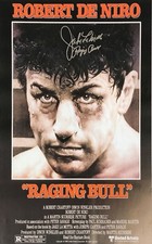 JAKE LAMOTTA HUGE 40x30 RAGING BULL SIGNED BOXING MOVIE POSTER COA & PROOF 