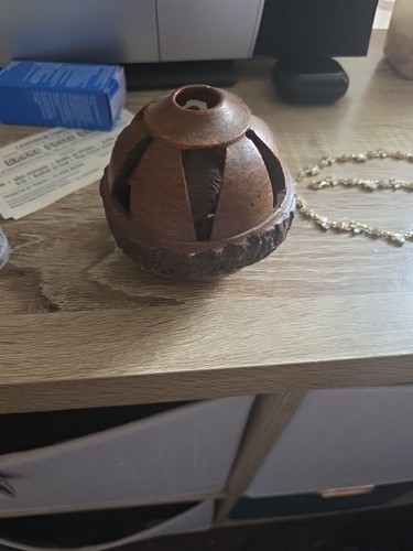Hand carved brazil - brazil, nut