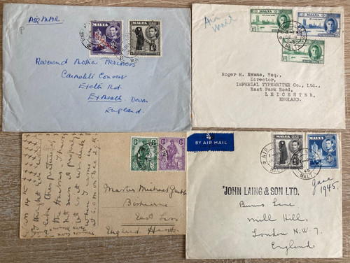 Postal history malta - postal,