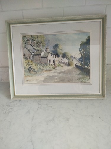 Framed original watercolour - framed,
