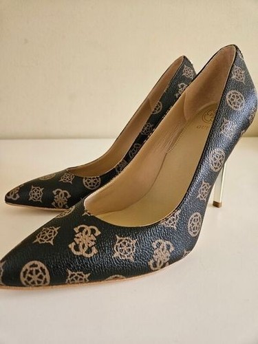 Guess brown logo print - guess, logo-print