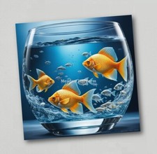 Fridge magnet goldfish classic - goldfish,