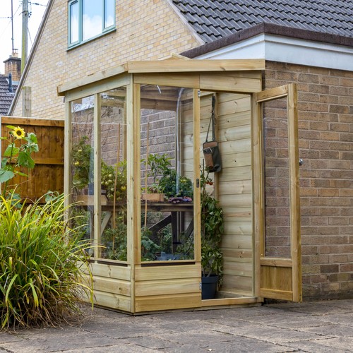 Forest lean green - house, x