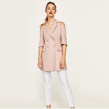 Zara Blush Pink Double Breast