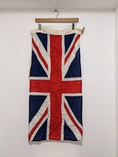 Vintage Union Jack Flag Panel-Stitched - Approx 18 x 37 Inches