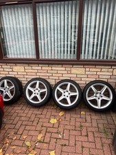 MERCEDES C CLASS W205 AMG LINE 18” ALLOY WHEELS WITH TYERS SET OFF 4 GENUINE