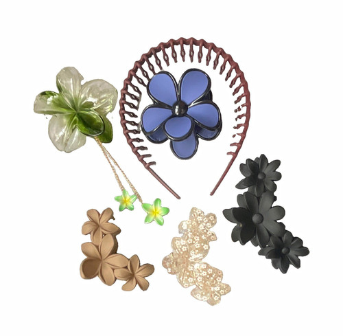 Multicolour plastic flower - multicolour,