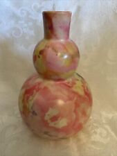 Pastel Bohemian Glass Vase 9x6