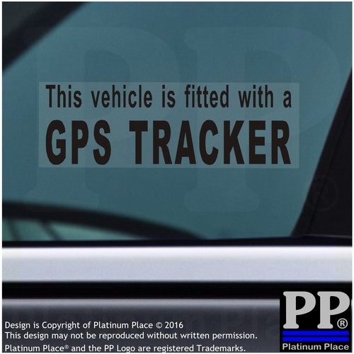 Gps tracker fitted warning - x,
