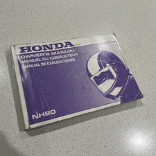 GENUINE HONDA NH80 OWNERS MANUAL BOOK 1988