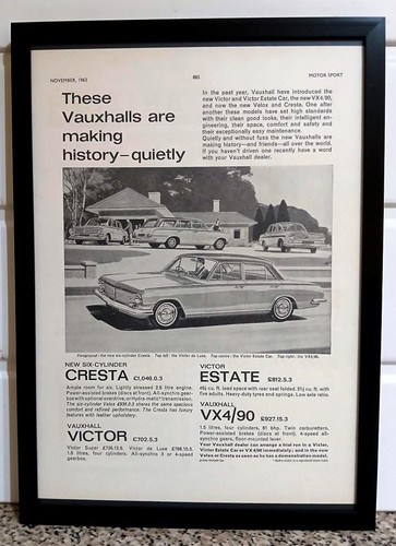Framed original classic car - framed,