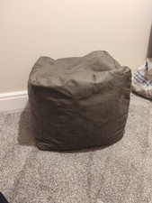 Bristol Antique Cube Foot Stall / Bean Bag In Grey From Dunelm 40x40x40cm