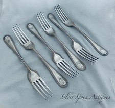 Set of 6 English sterling forks, John Round & Son Ltd, Sheffield , 1895