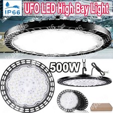 UFO LED High Bay Light Workshop Garage 500W Lights Industrial Warehouse Lamp