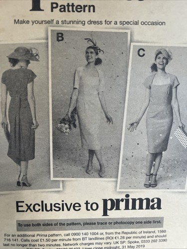 Prima sewing pattern dress - pattern,