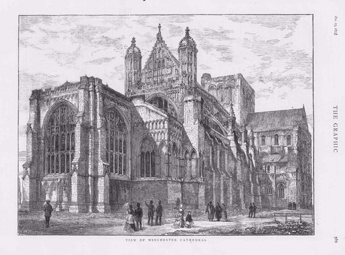 1873 antique print hampshire - antique,