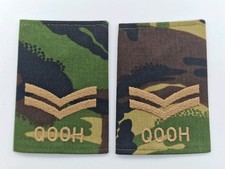 Queen Own Oxfordshire Hussars QOOH Rank Slides - Corporal (1 Pair Camo)