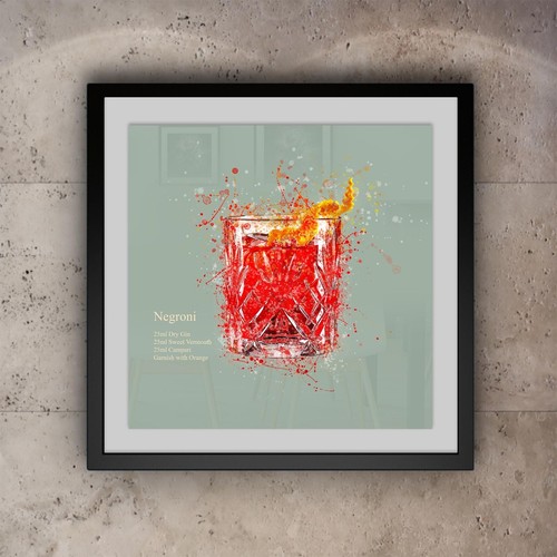 Negroni cocktail drink - |, |