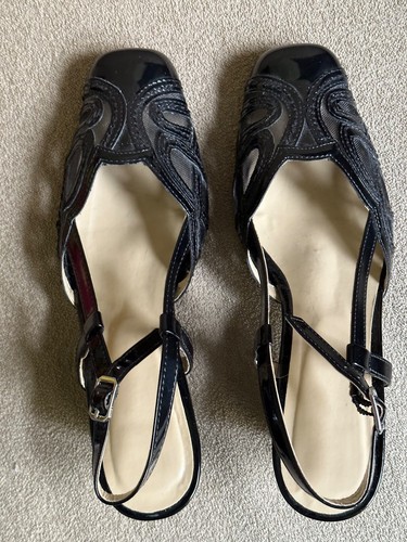 New black patent - sling, back