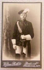 GERMANY UNIVERSITY FENCING FRATERNITY - Antique CDV Photo - Uniform / Sword