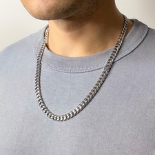 Thick 22” 7MM Silver Cuban
