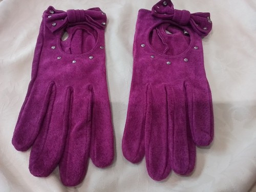 Vintage real suede leather - ,