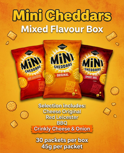 Jacobs mini cheddars mixed box - jacobs,
