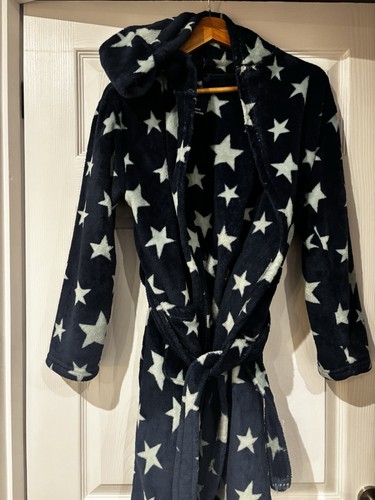 Kids navy hooded - f,