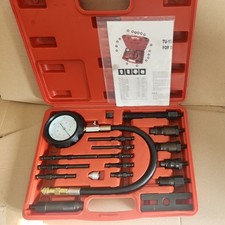 TU-15 CYLINDER COMPRESSION TESTER PRESSURE TEST TOOL KIT 18 PCS 