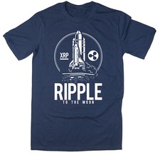 Ripple To The Moon T-Shirt - XRP cryptocurrency funny ironic T-shirt crypto