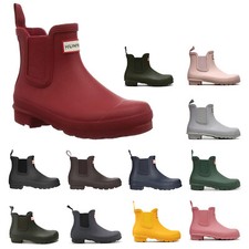 Hunter Womens Boots Original Chelsea Casual Ankle Chelsea Rubber