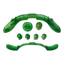 Clear Green Replacement Bumper D-Pad ABXY Xbox 360 Controller Custom Accessory