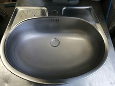 NO4 STAINLESS STEEL WALL MOUNTED  SINK ( NO TAPS OR WASTE )550MM X 450MM X 160MM