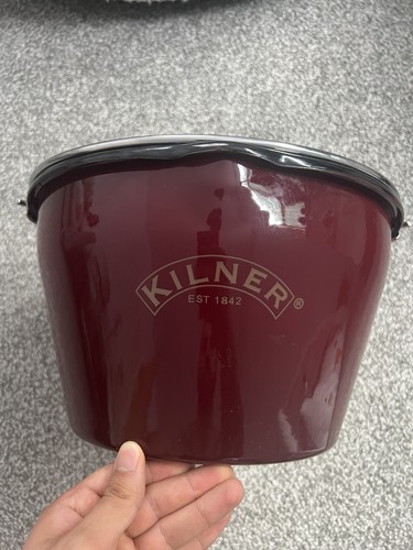 Kilner red enamel jam pan - pan, 14