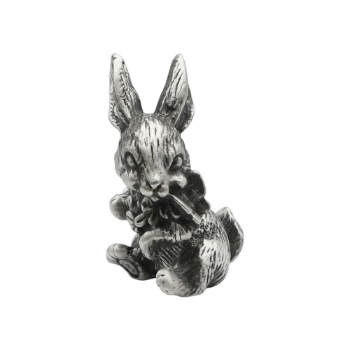 English made pewter rabbit - pewter, &